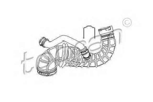 Патрубок расходомера воздуха 304058 HANS PRIES
