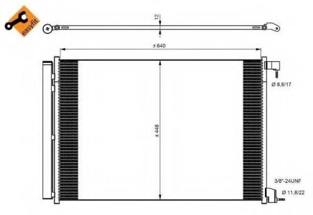 Конденсатор кондиционера 350082 NRF