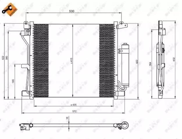 Конденсер 350226 NRF