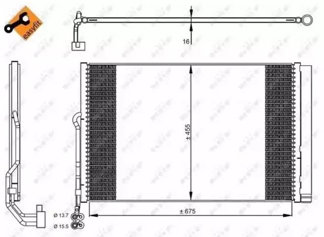Конденсер 350324 NRF