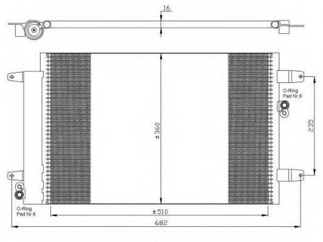 Конденсатор кондиционера 35403 NRF