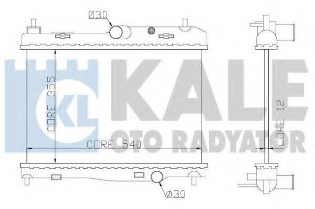 Радиатор охлаждения 356100 KALE