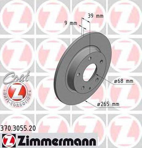 Диск тормозной задний 370305520 ZIMMERMANN