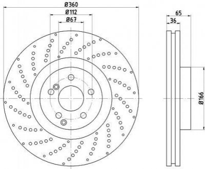 Диск тормозной передний 400366020 ZIMMERMANN