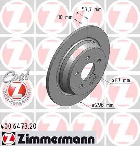 Тормозной диск 400647320 ZIMMERMANN