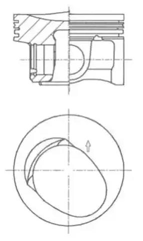 Поршень в сборе 41257600 KOLBENSCHMIDT