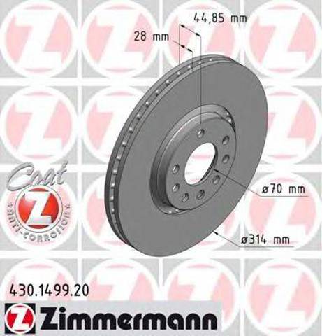 Ротор тормозной 430149920 ZIMMERMANN