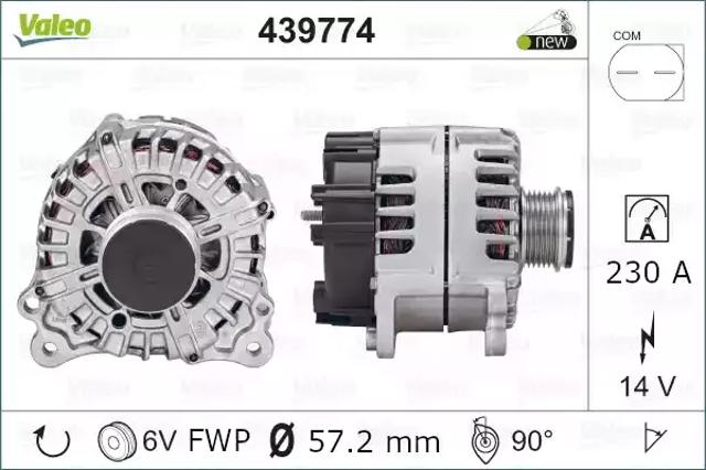 Генератор автомобильный 439774 VALEO