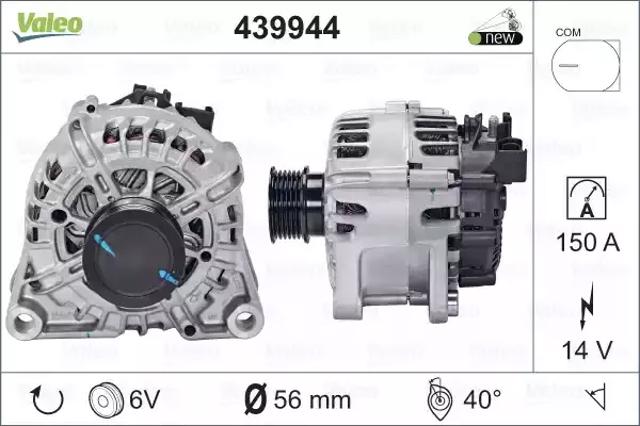 Генератор автомобильный 439944 VALEO