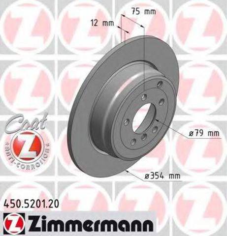 Диск тормозной задний 450520120 ZIMMERMANN