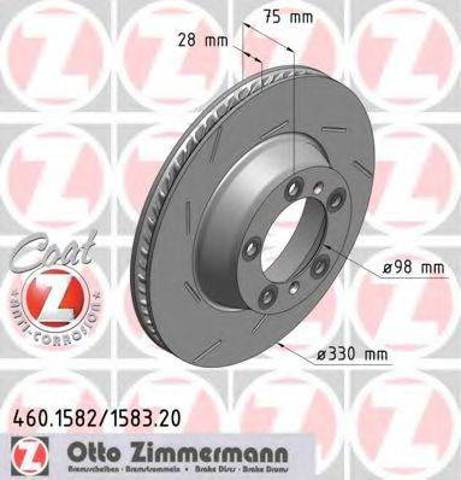 Дисковый тормоз 460158320 ZIMMERMANN