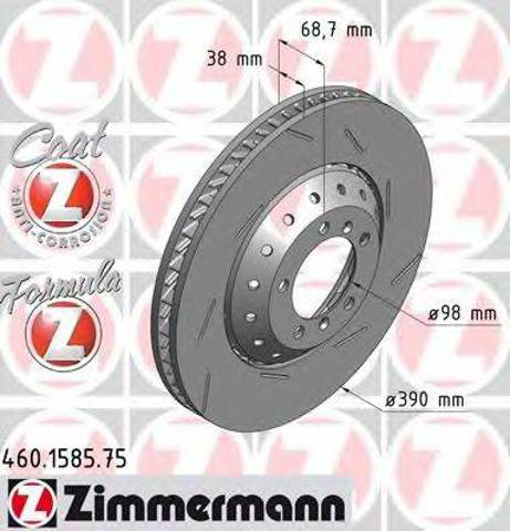ZIMMERMANN 460158575 Передние тормозные диски в наличии Винница