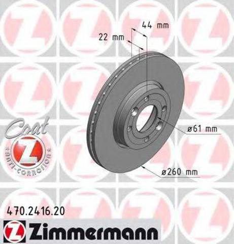 Тормоз дисковый передний 470241620 ZIMMERMANN