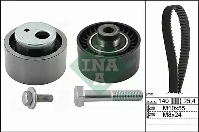 Комплект ремня ГРМ 530044010 INA
