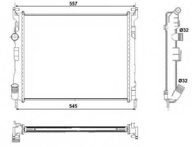 Радиатор 53032 NRF
