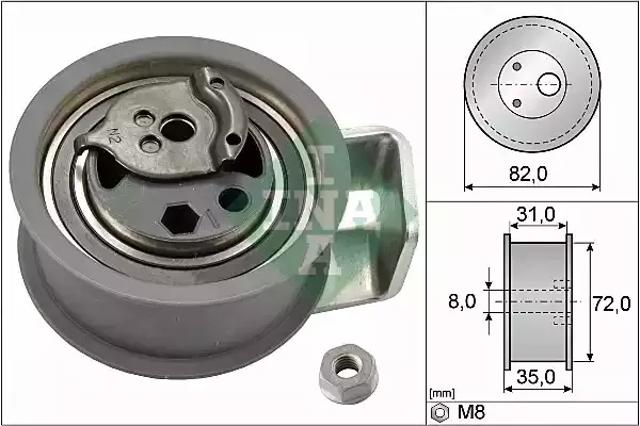 531043620 INA Ролик натяжителя ремня ГРМ купить в Черкассы