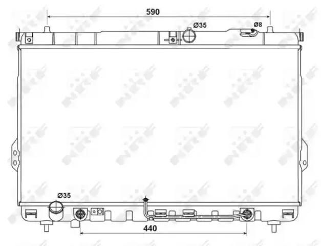Радиатор 53161 NRF