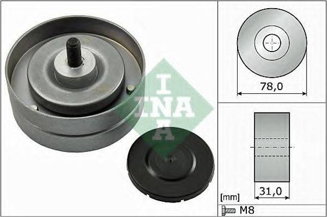 Паразитный ролик приводного ремня 532046310 INA