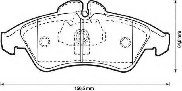 Колодки тормозные дисковые комплект 571844J BENDIX