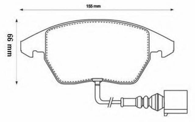 Колодки тормозные 573128J BENDIX