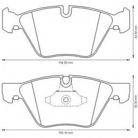 Колодки тормозные дисковые комплект 573151J BENDIX