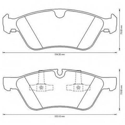 Колодки передние 573175JC BENDIX