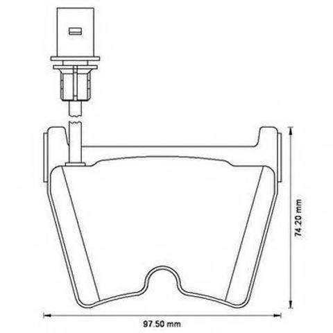 Тормозные колодки 573195J BENDIX