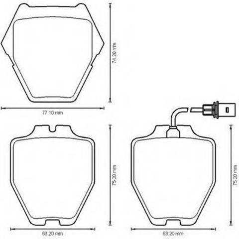 Передние тормозные колодки 573208J BENDIX