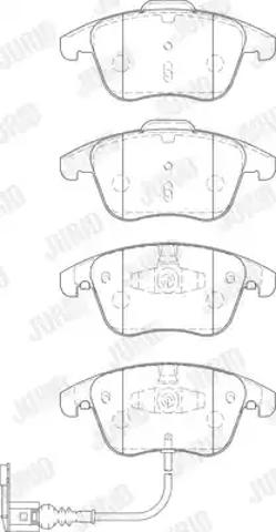 Колодки тормозные передние дисковые 573246J BENDIX