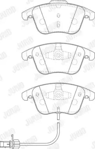 Колодки тормозные дисковые комплект 573258J BENDIX