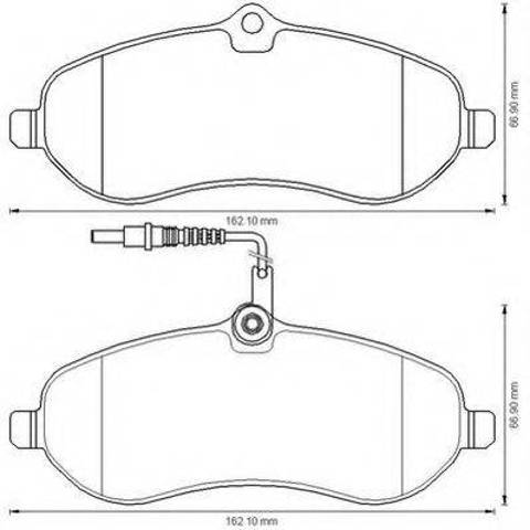 Тормозные колодки 573280J BENDIX