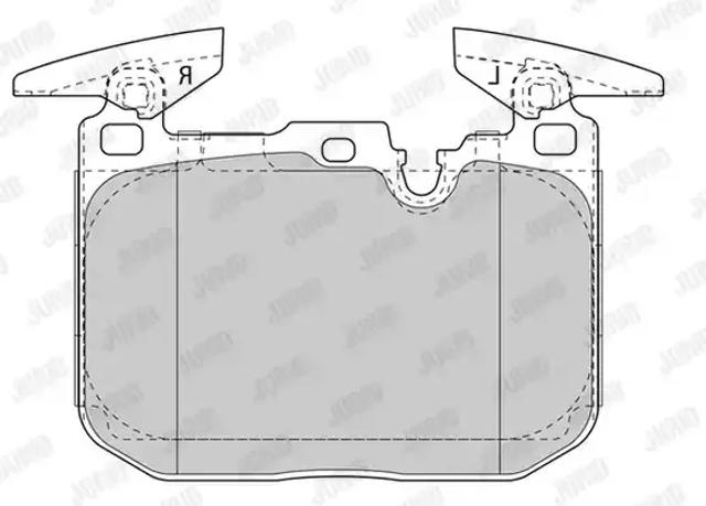 Тормозные колодки 573355J BENDIX