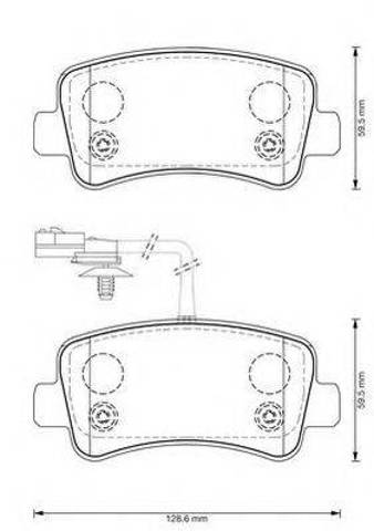 Колодки тормозные дисковые комплект 573359J BENDIX
