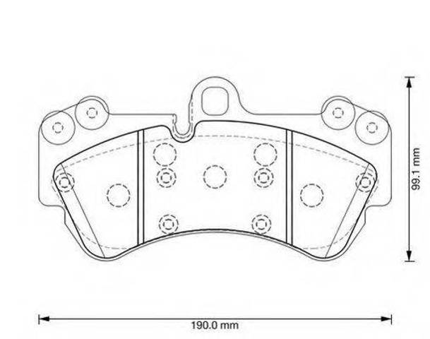 Колодки тормозные дисковые комплект 573376J BENDIX