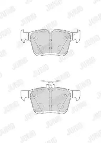 Колодки тормозные задние, дисковые 573409J BENDIX