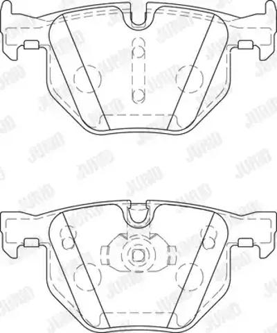 Колодки тормозные дисковые комплект 573744J BENDIX