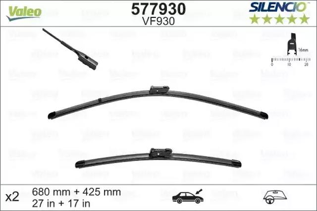 Стеклоочистители лобового стекла 577930 VALEO