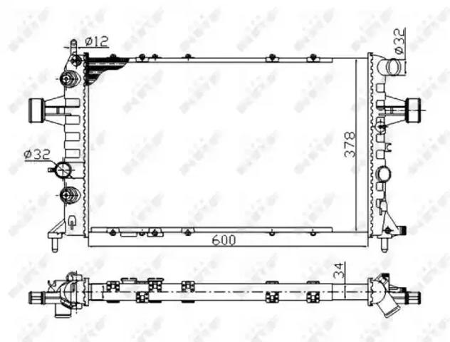 Радиатор 58178A NRF