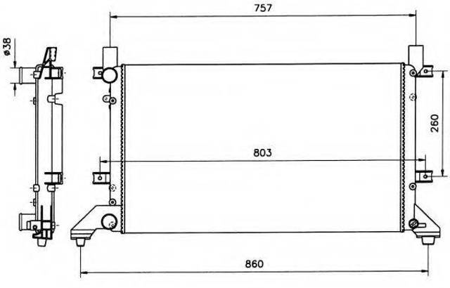 Радиатор 58240 NRF