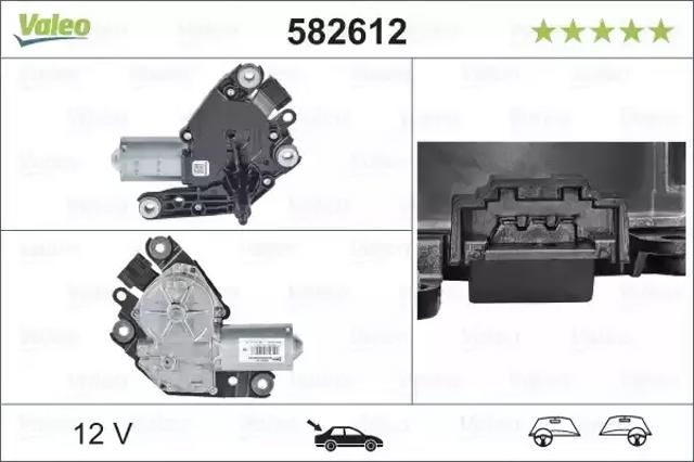 Мотор заднего стеклоочистителя 582612 VALEO