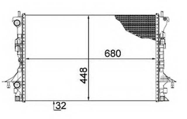 Радиатор 58479 NRF