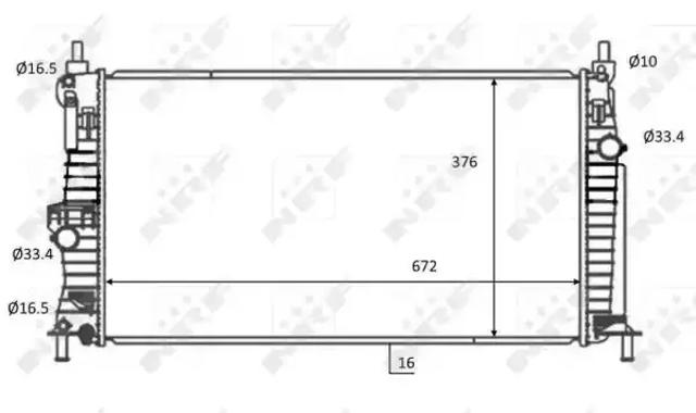 Радиатор охлаждения двигателя 59068 NRF