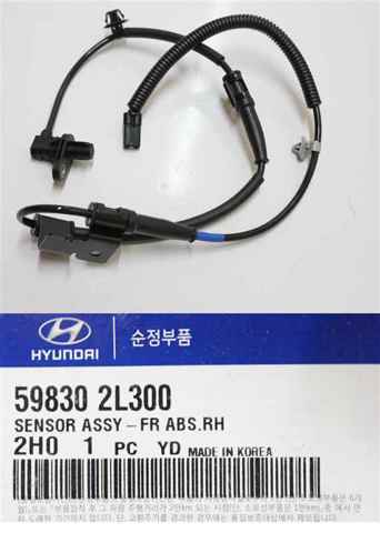 Датчик АБС (ABS) передний, правый 598302L300 HYUNDAI