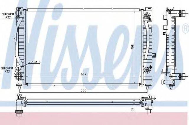 Радиатор 60229 NISSENS