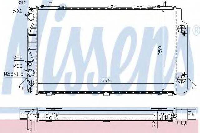 Радиатор 60448A NISSENS