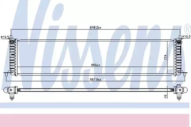 Радиатор основной 606454 NISSENS