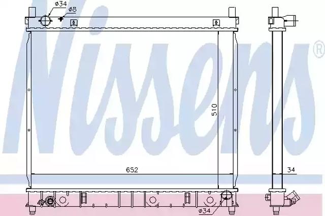 Радиатор основной 61642 NISSENS