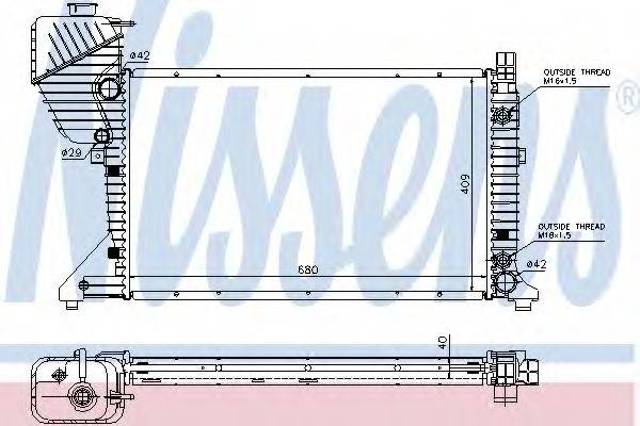 Радиатор 62597A NISSENS