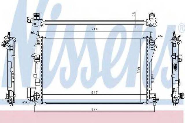 Радиатор 63024A NISSENS