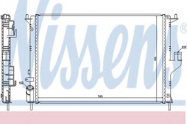 Радиатор охлаждения 637612 NISSENS